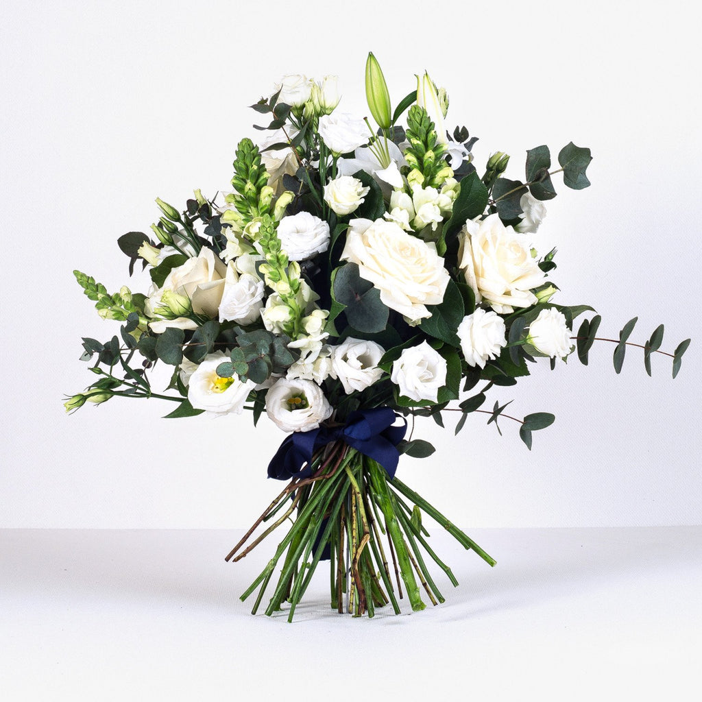 Fifield - White Roses & Lily Bouquet.