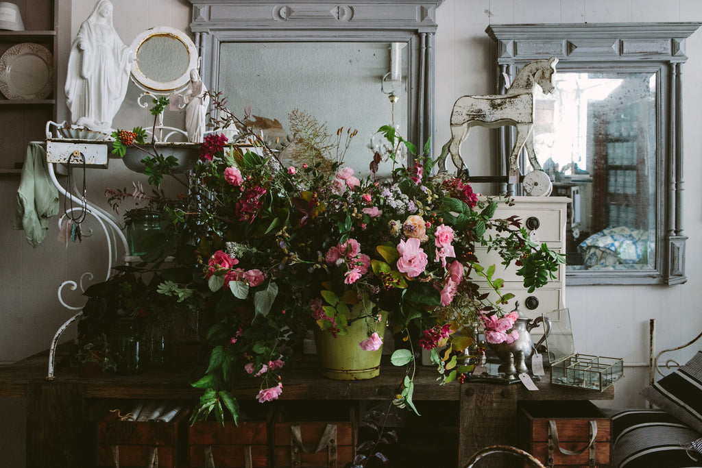 Lavender and Grey - Flowers and Vintage Interiors - Sherborne Dorset